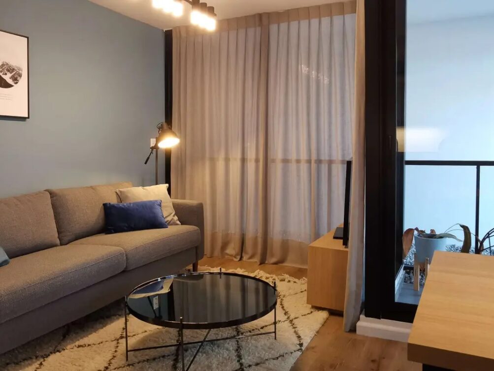 Living y terraza-