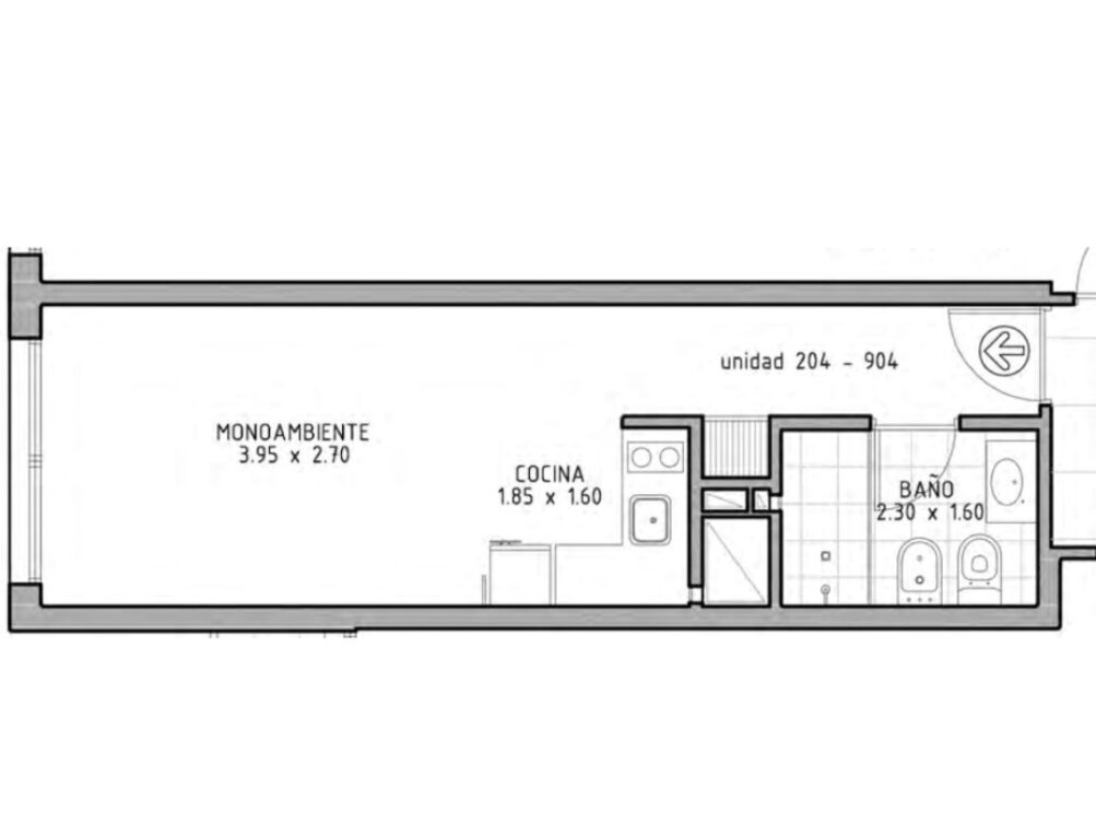 Unidad 204-904 – Harbor Bay – Monoambiente
