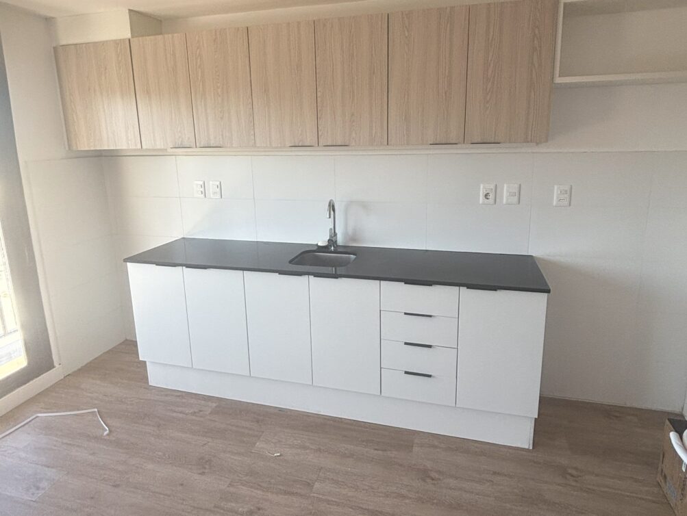 Apto 2 dormitorios La Blanqueada living y cocina-